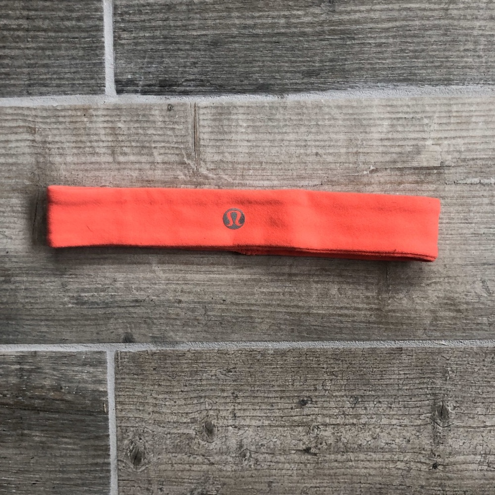 Lululemon Swiftly Coral Pink Headband